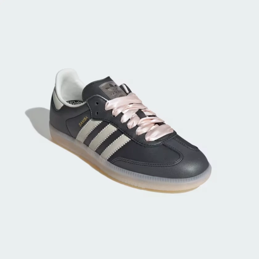 Samba black pink ribbon Laces preto