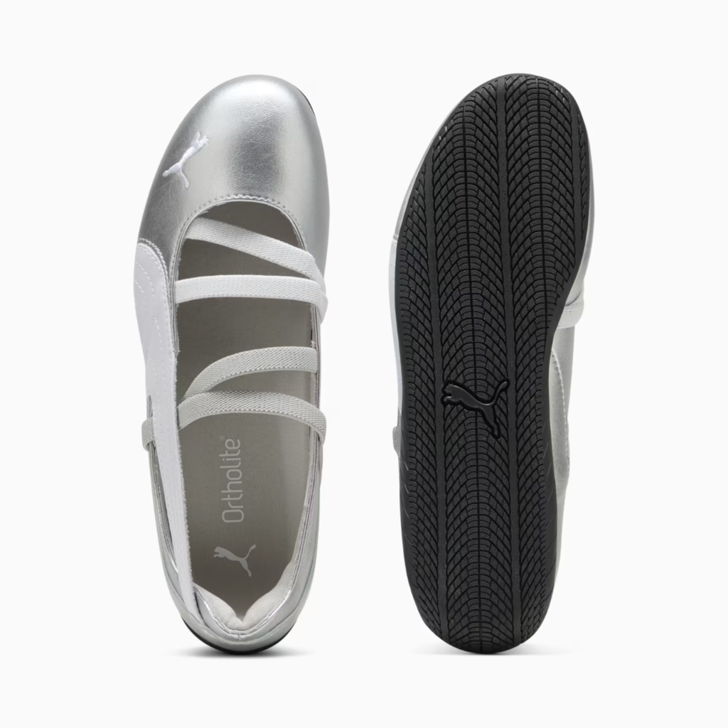 Puma speedcat ballet sd silver leather