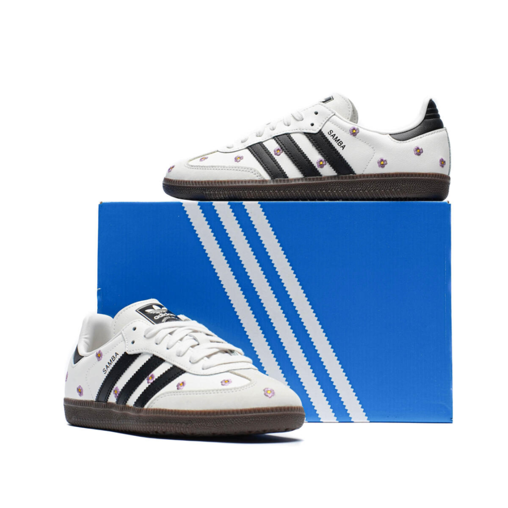 Samba cloud white light purple floral